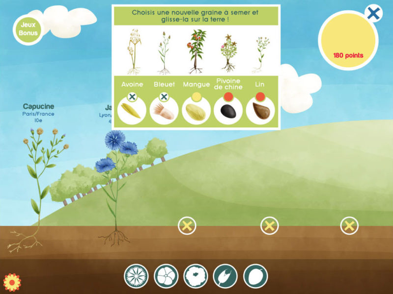 interface application Celine Vivier Graphiste Illustrateur jeux éducatifs pedagogiques Lyon