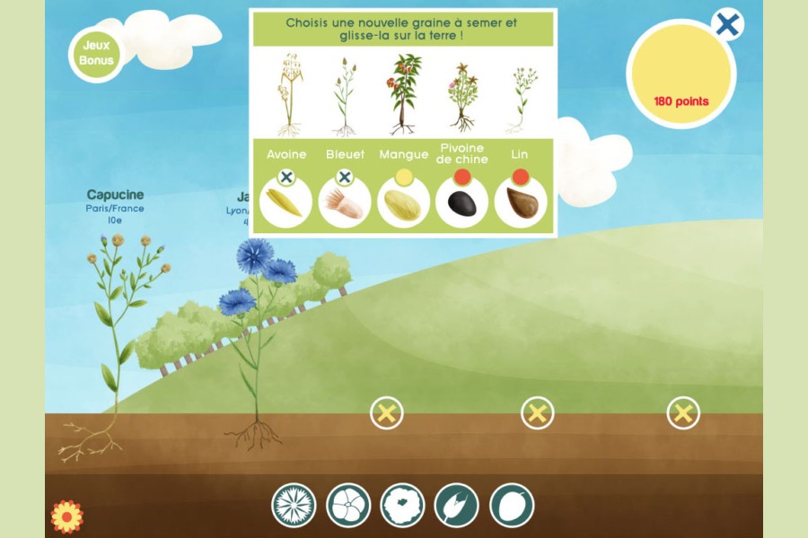 interface application Celine Vivier Graphiste Illustrateur jeux éducatifs pedagogiques Lyon