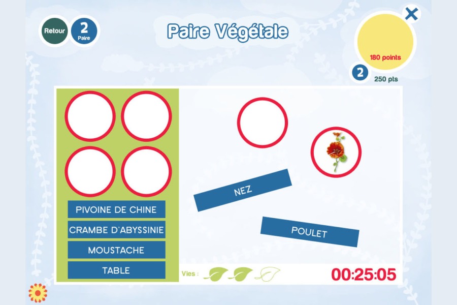 interface application jeu Celine Vivier Graphiste Illustrateur jeux éducatifs pedagogiques Lyon