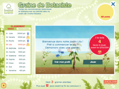 A travers la thématique des graines, ce jeu a pour vocation la sensibilisation des plus jeunes aux enjeux de la protection de la biodiversité végétale.