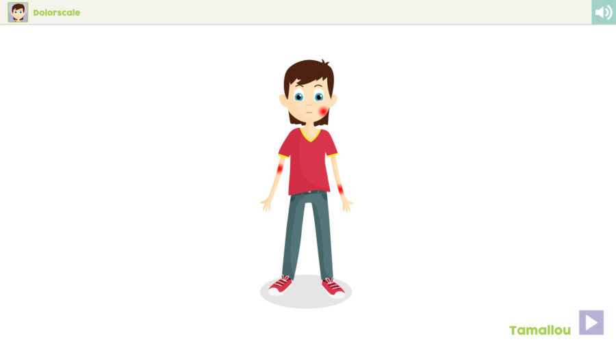 personnage douleur Celine Vivier Graphiste Illustrateur jeux éducatifs pedagogiques Lyon