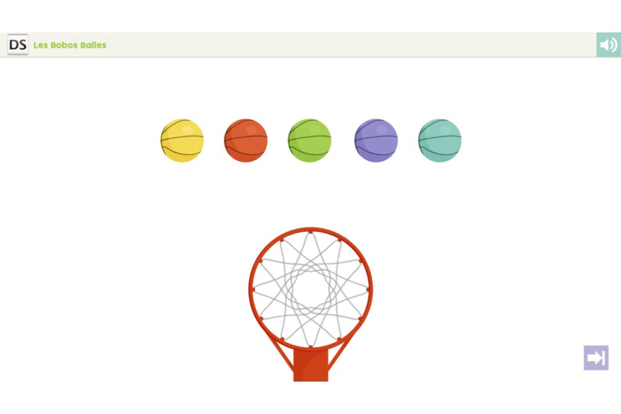 illustration panier de basket Celine Vivier Graphiste Illustrateur jeux éducatifs pedagogiques Lyon