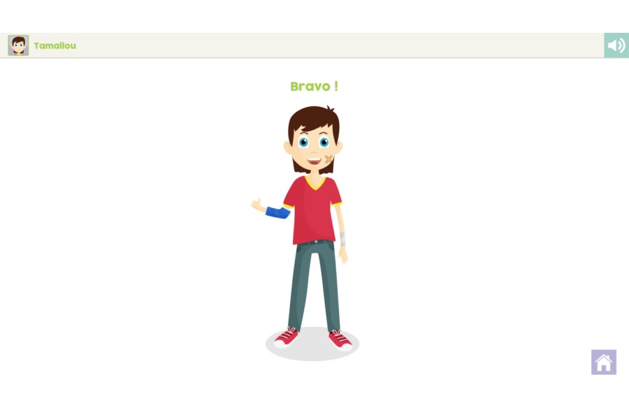 personnage bras cassé Celine Vivier Graphiste Illustrateur jeux éducatifs pedagogiques Lyon