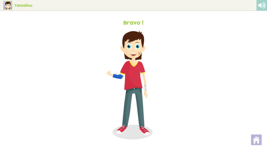 personnage bras cassé Celine Vivier Graphiste Illustrateur jeux éducatifs pedagogiques Lyon