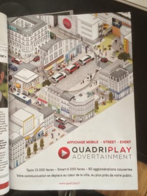 ville isométrique quadriplay annonce presse Celine Vivier Graphiste 3D Lyon
