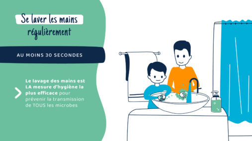 se laver les mains illustration